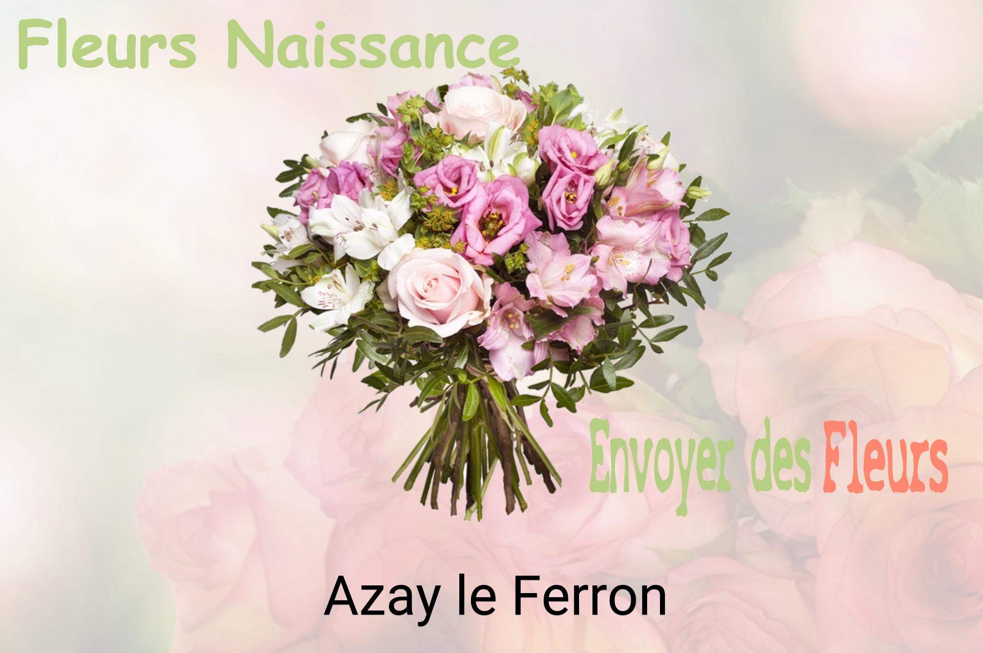 Bouquet de fleurs de naissance livré à Azay-le-Ferron